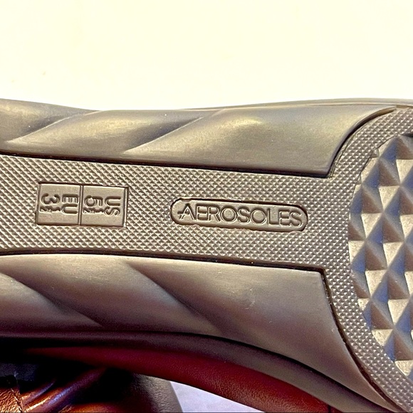 Aerosoles Special Edition fleece lined comfort flats. Brown leather size 5.5 - Picture 5 of 12